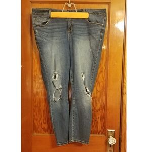 Torrid Distressed Jean Capri's